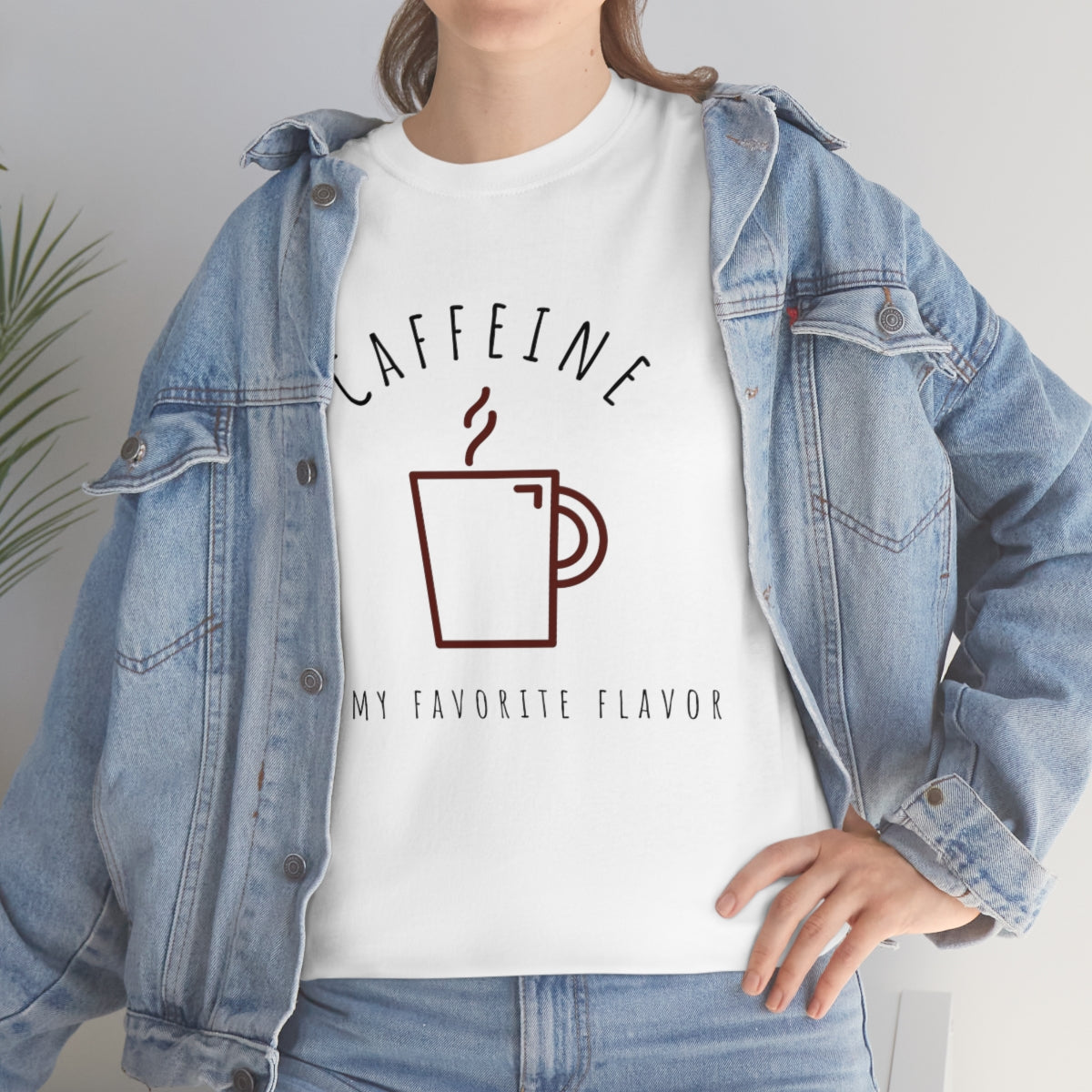 Caffeine is My Favorite Flavor Unisex Heavy Cotton Tee