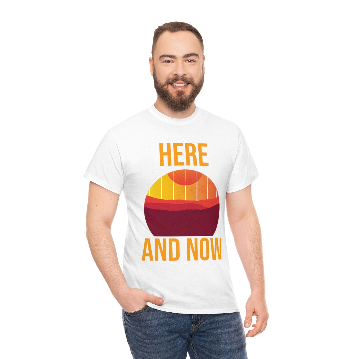 Here And Now Unisex Heavy Cotton Tee