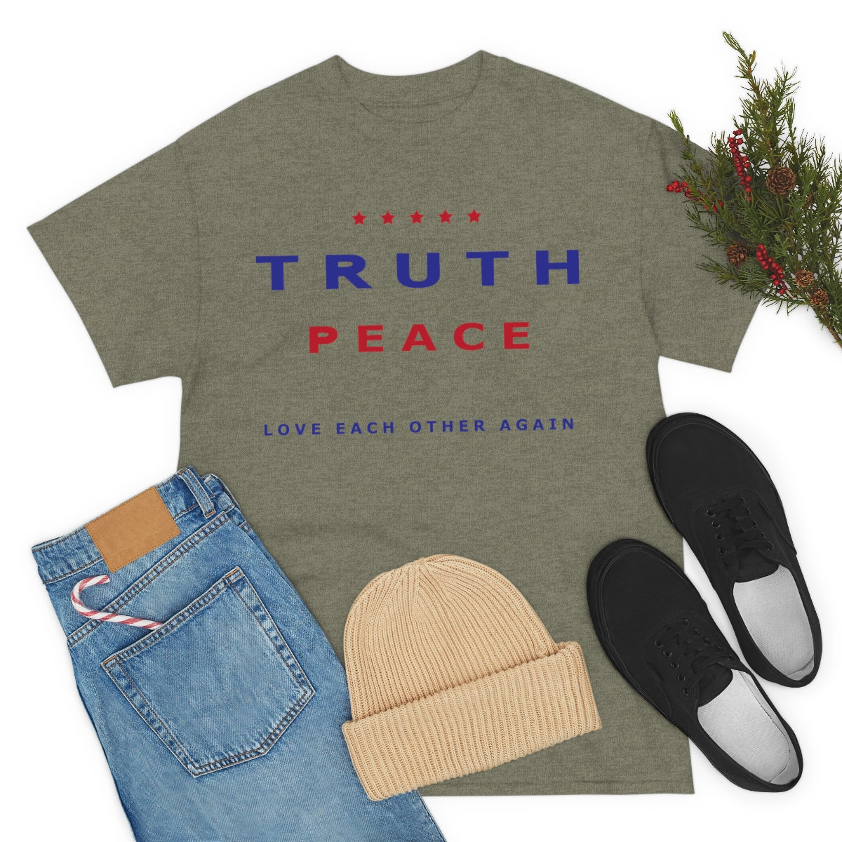 Truth and Peace Unisex Heavy Cotton Tee