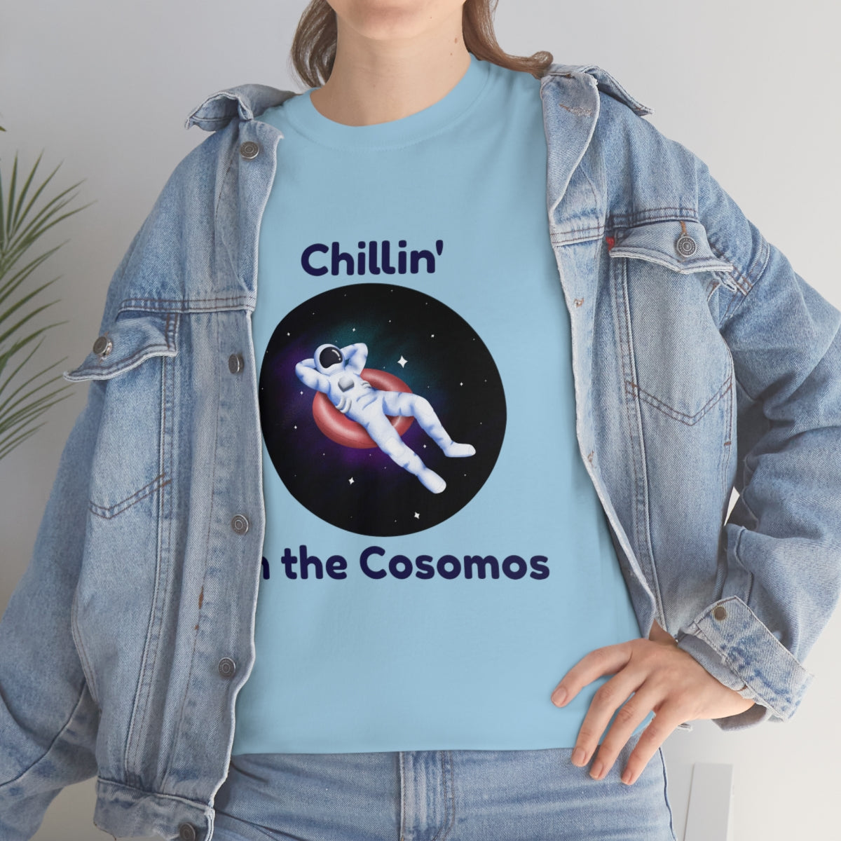 Chill Space Cosmos Astronaut Unisex Heavy Cotton Tee