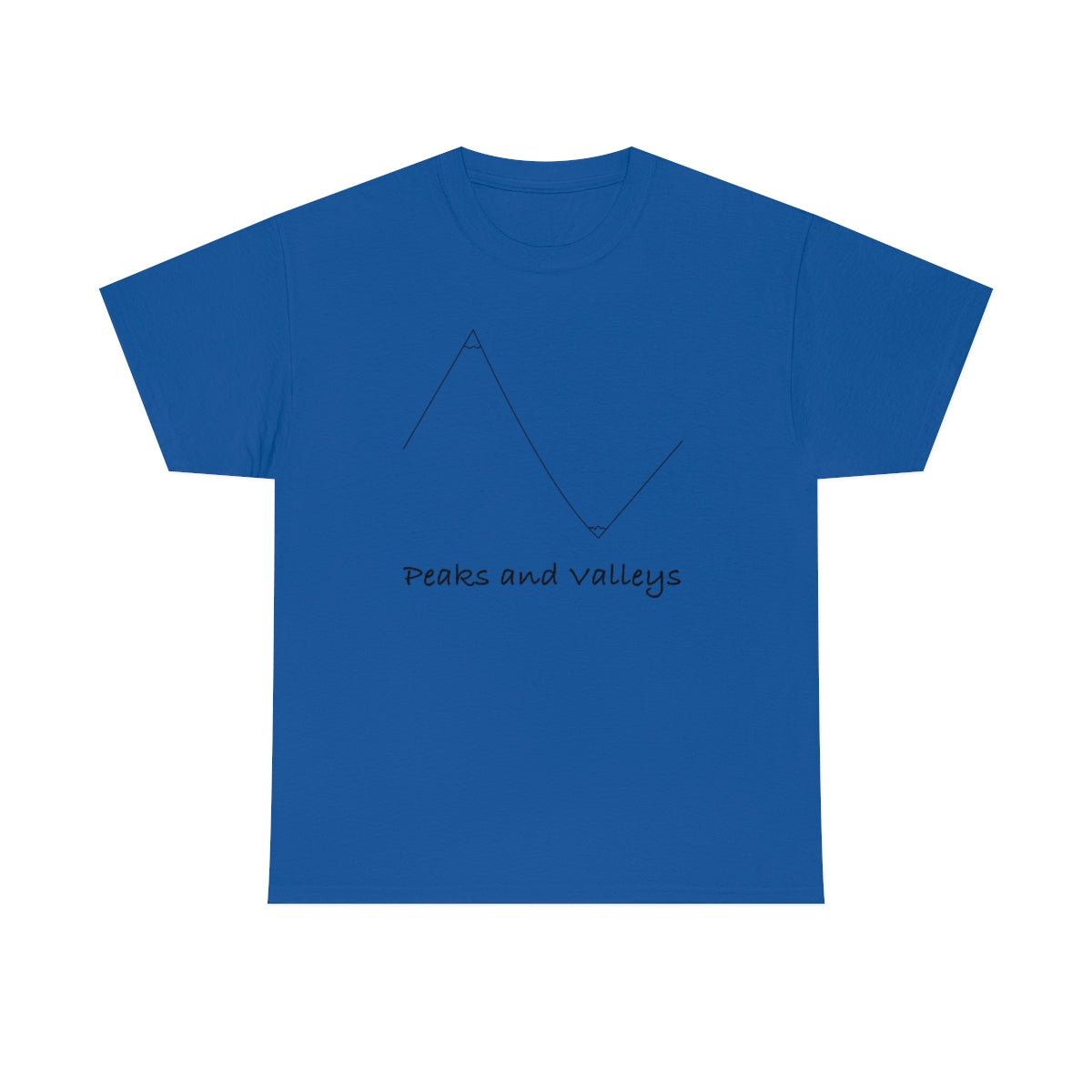 Peaks And Valleys Unisex Heavy Cotton Tee