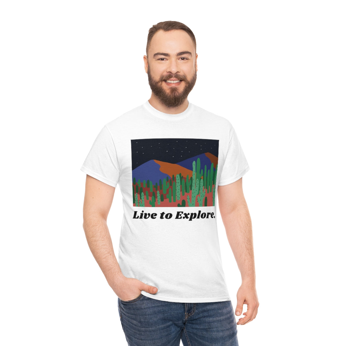 Live to Explore Unisex Heavy Cotton Tee