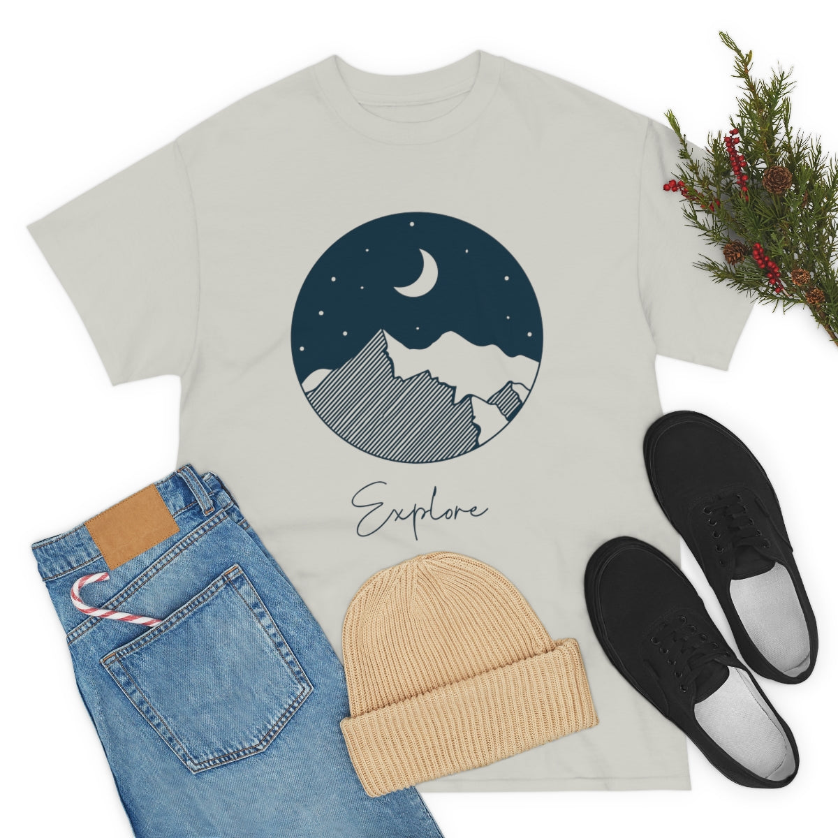 Explore Night Unisex Heavy Cotton Tee