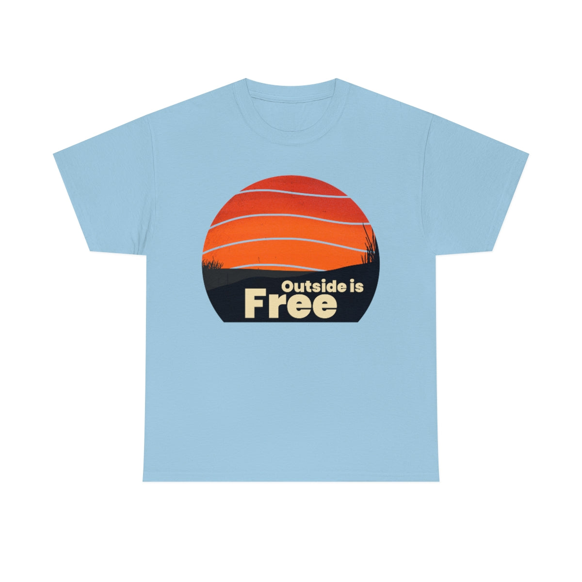 Outside is Free Unisex Heavy Cotton Tee