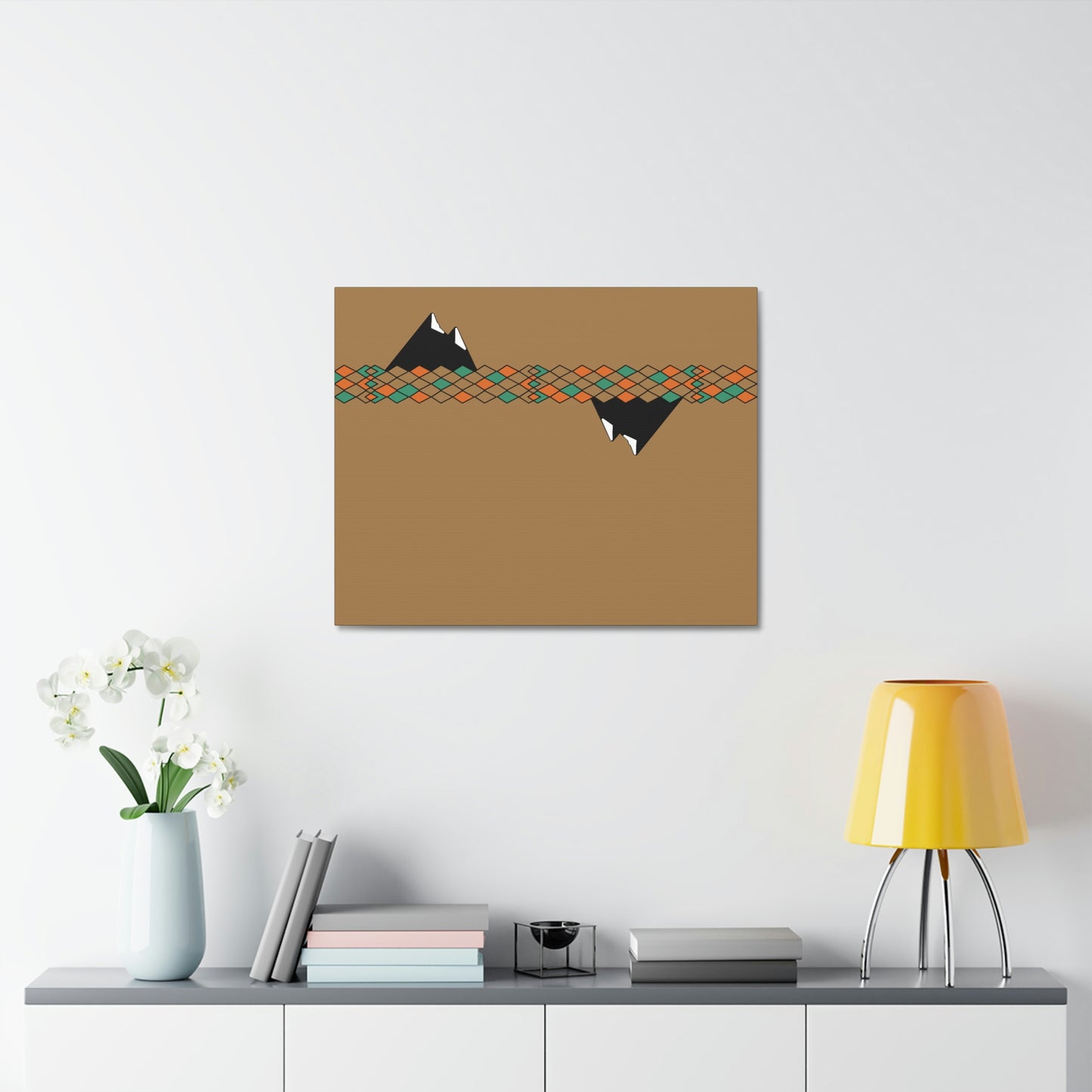 Desert Mountain Satin Canvas, Stretched