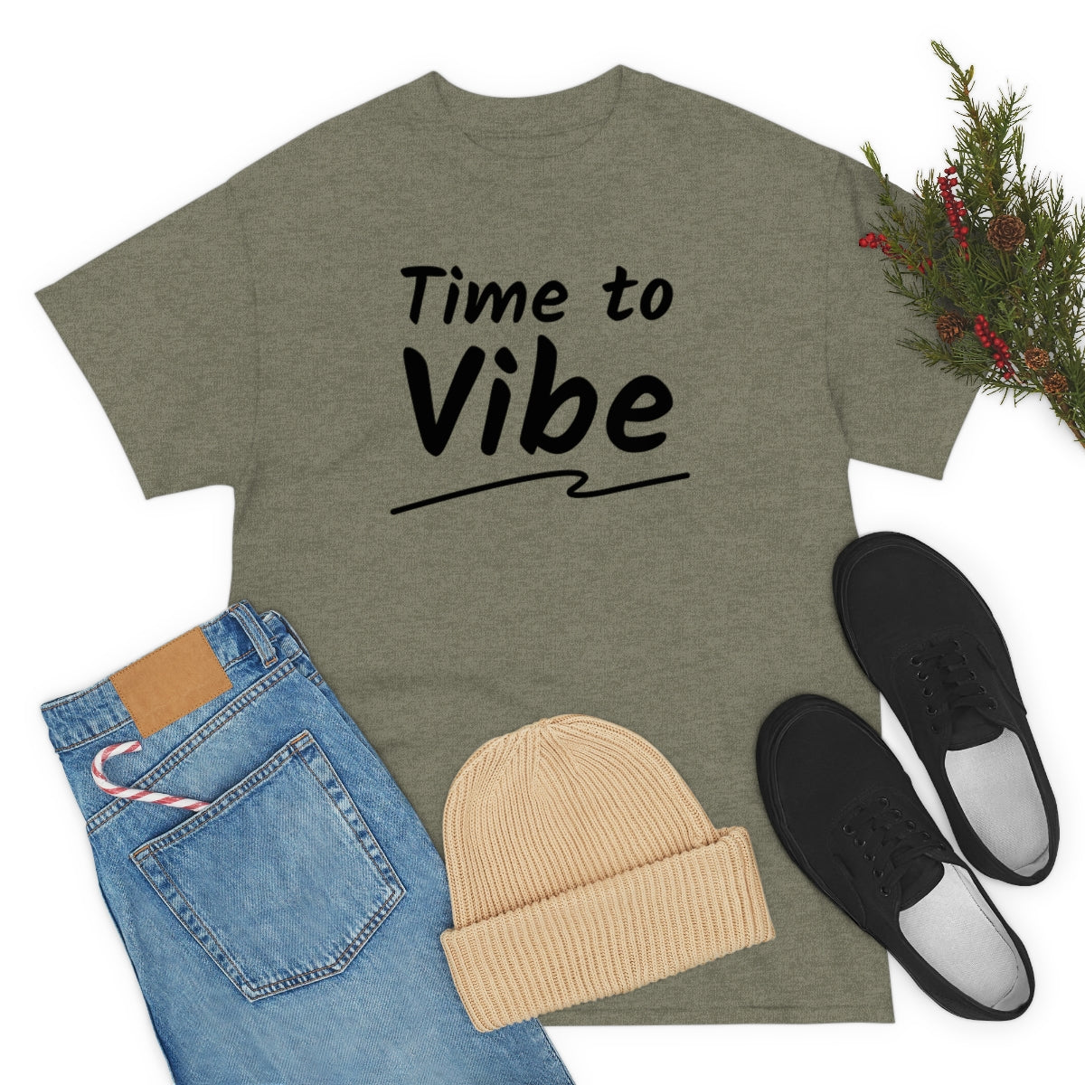 Time to Vibe Unisex Heavy Cotton Tee