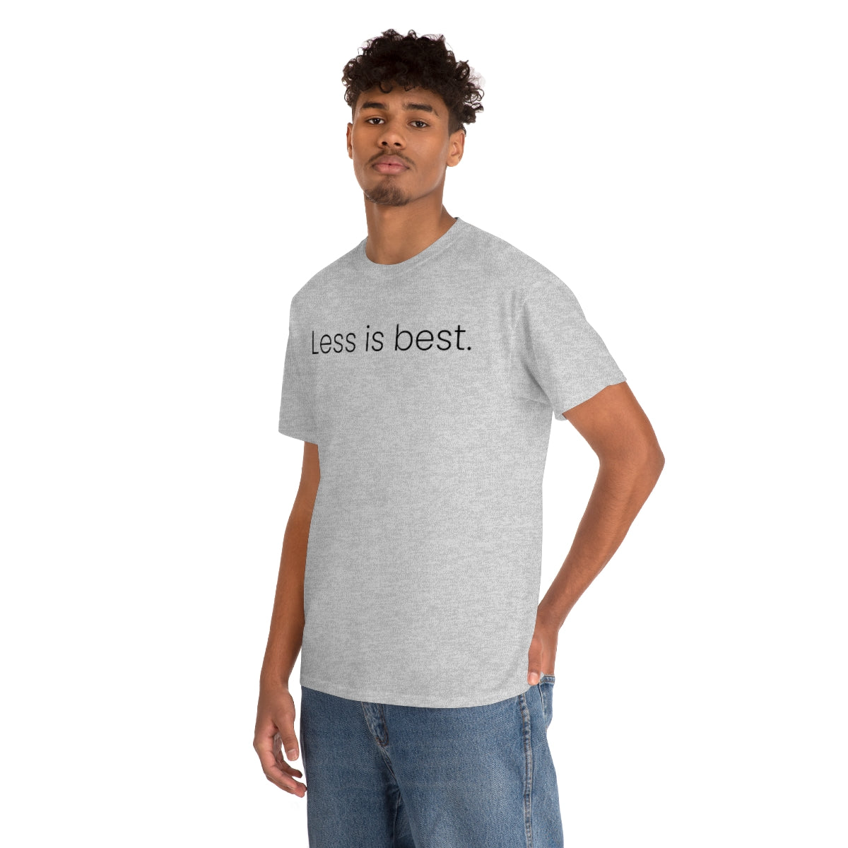 Less is Best Simple Unisex Heavy Cotton Tee