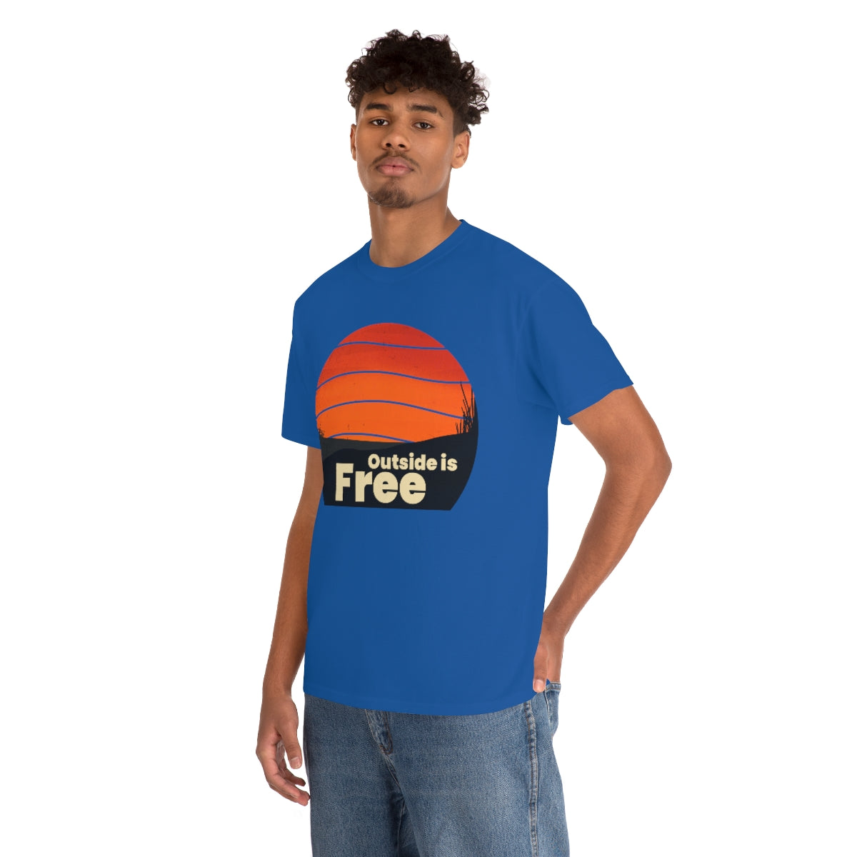 Outside is Free Unisex Heavy Cotton Tee