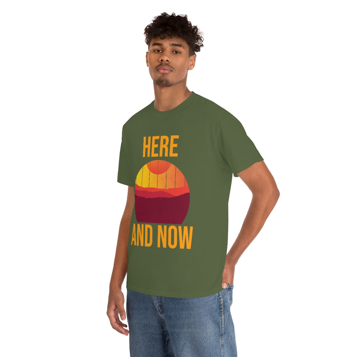 Here And Now Unisex Heavy Cotton Tee