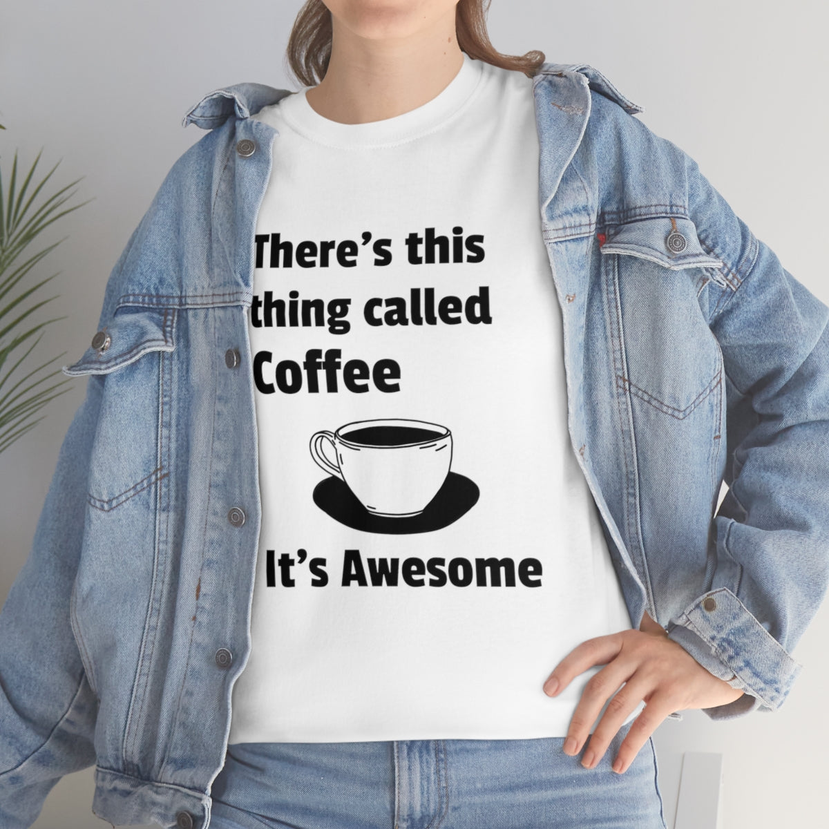 Coffee Is Awesome Unisex Heavy Cotton Tee