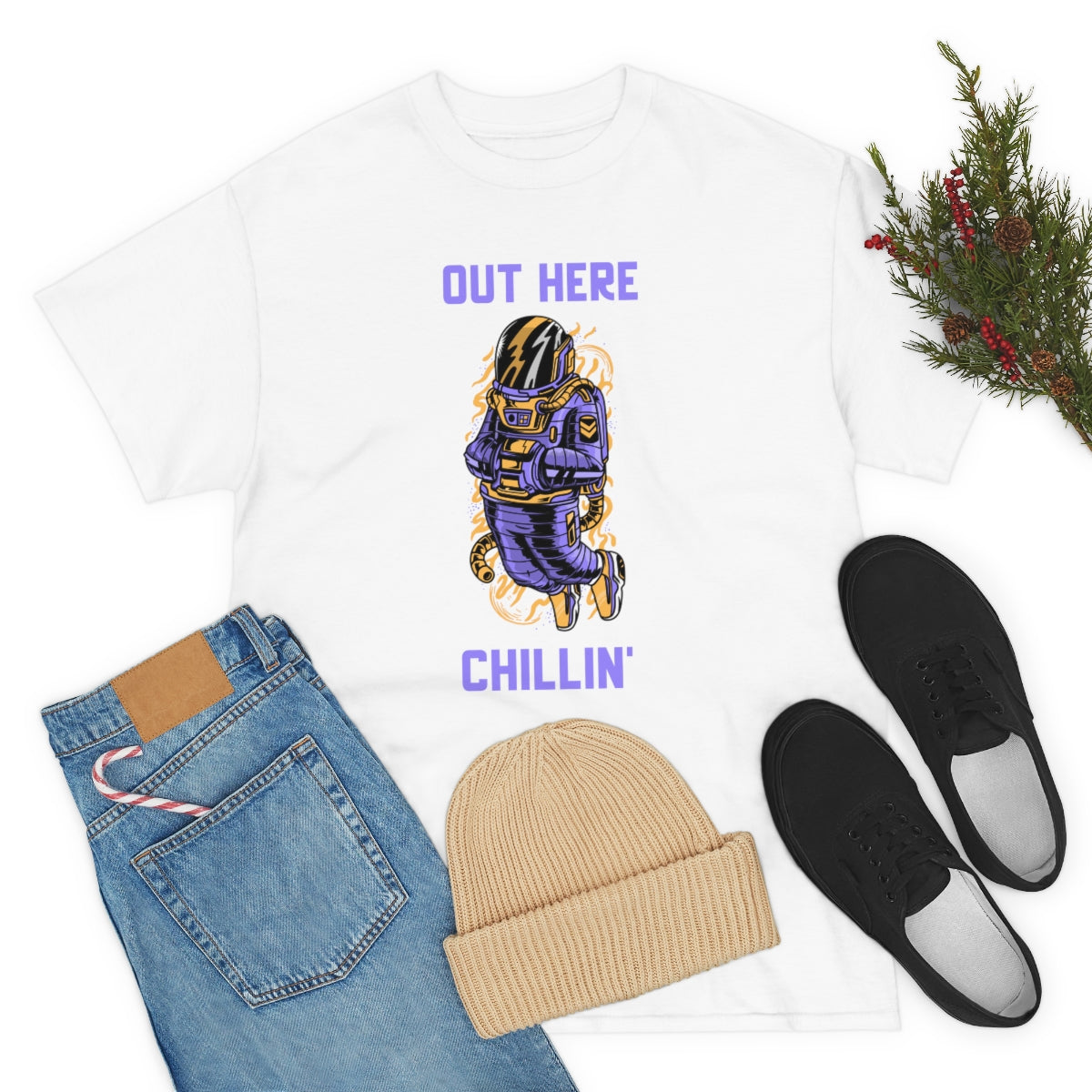 Chill Space Astronaut Unisex Heavy Cotton Tee
