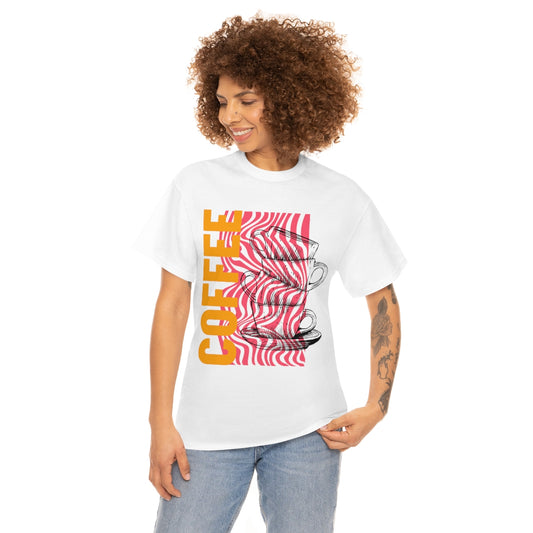 Trippy Coffee Unisex Heavy Cotton Tee