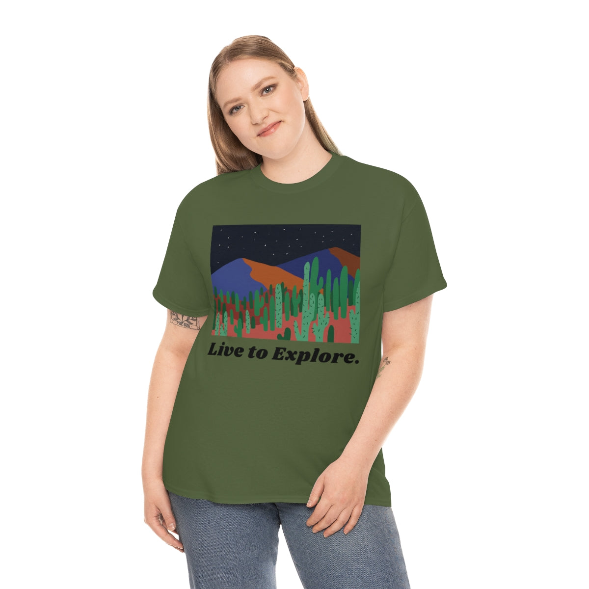 Live to Explore Unisex Heavy Cotton Tee