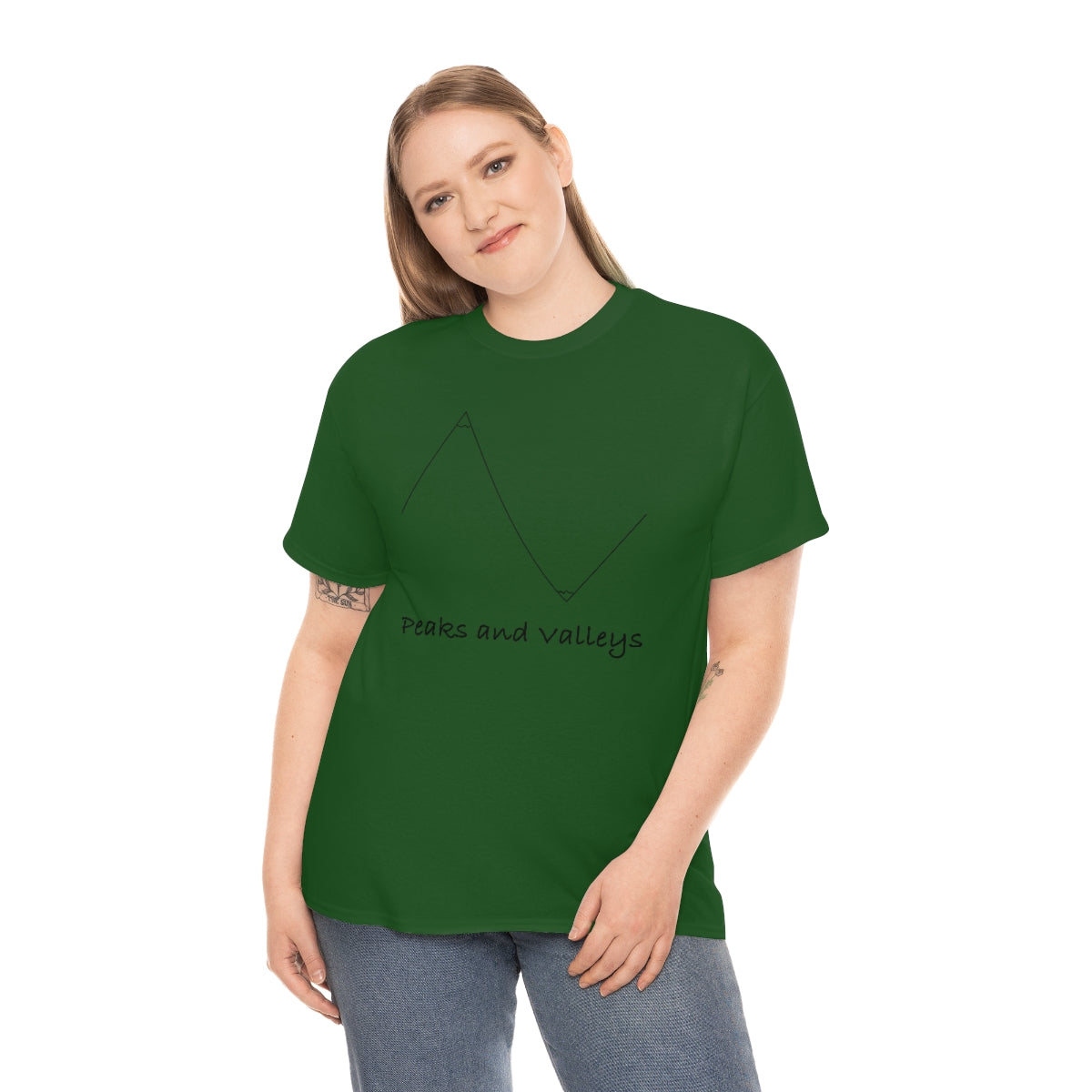 Peaks And Valleys Unisex Heavy Cotton Tee