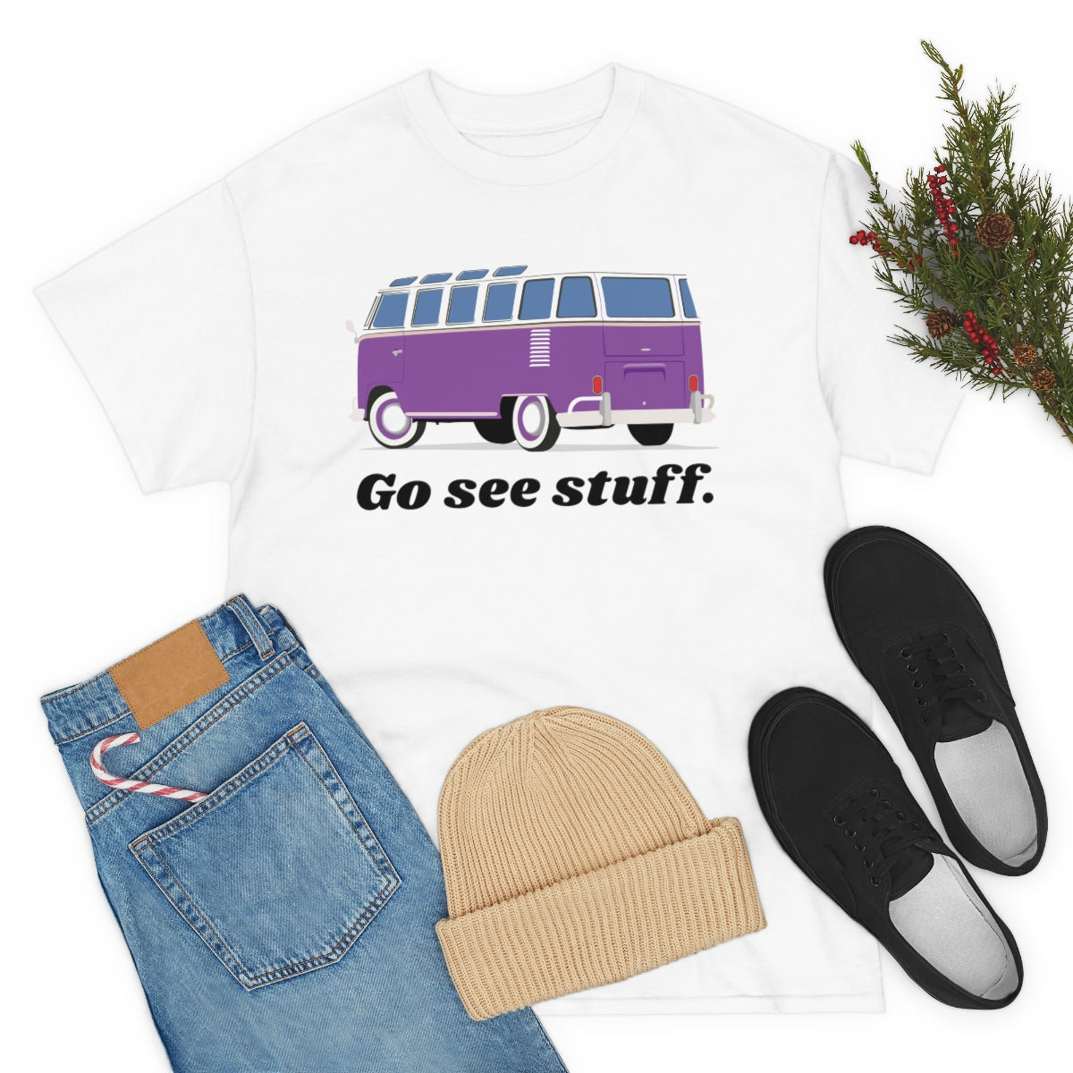 Go See Stuff Van Unisex Heavy Cotton Tee
