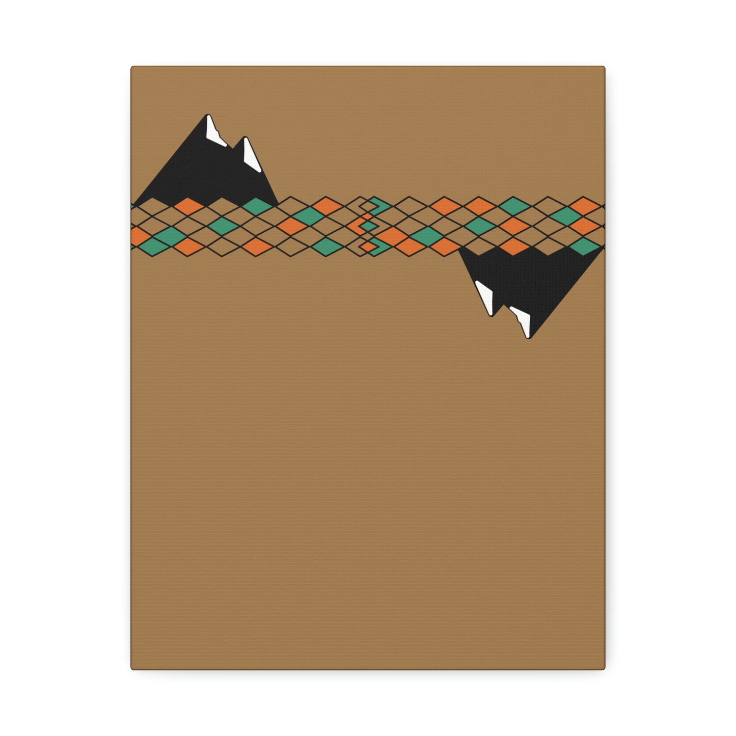 Desert Mountain Satin Canvas, Stretched