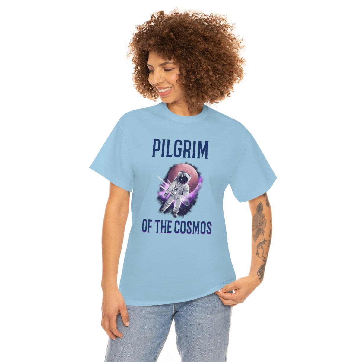 Pilgrim of Cosmos Astronaut Unisex Heavy Cotton Tee