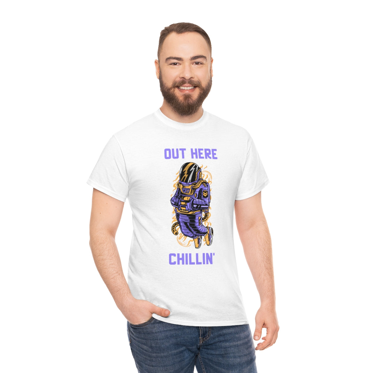 Chill Space Astronaut Unisex Heavy Cotton Tee