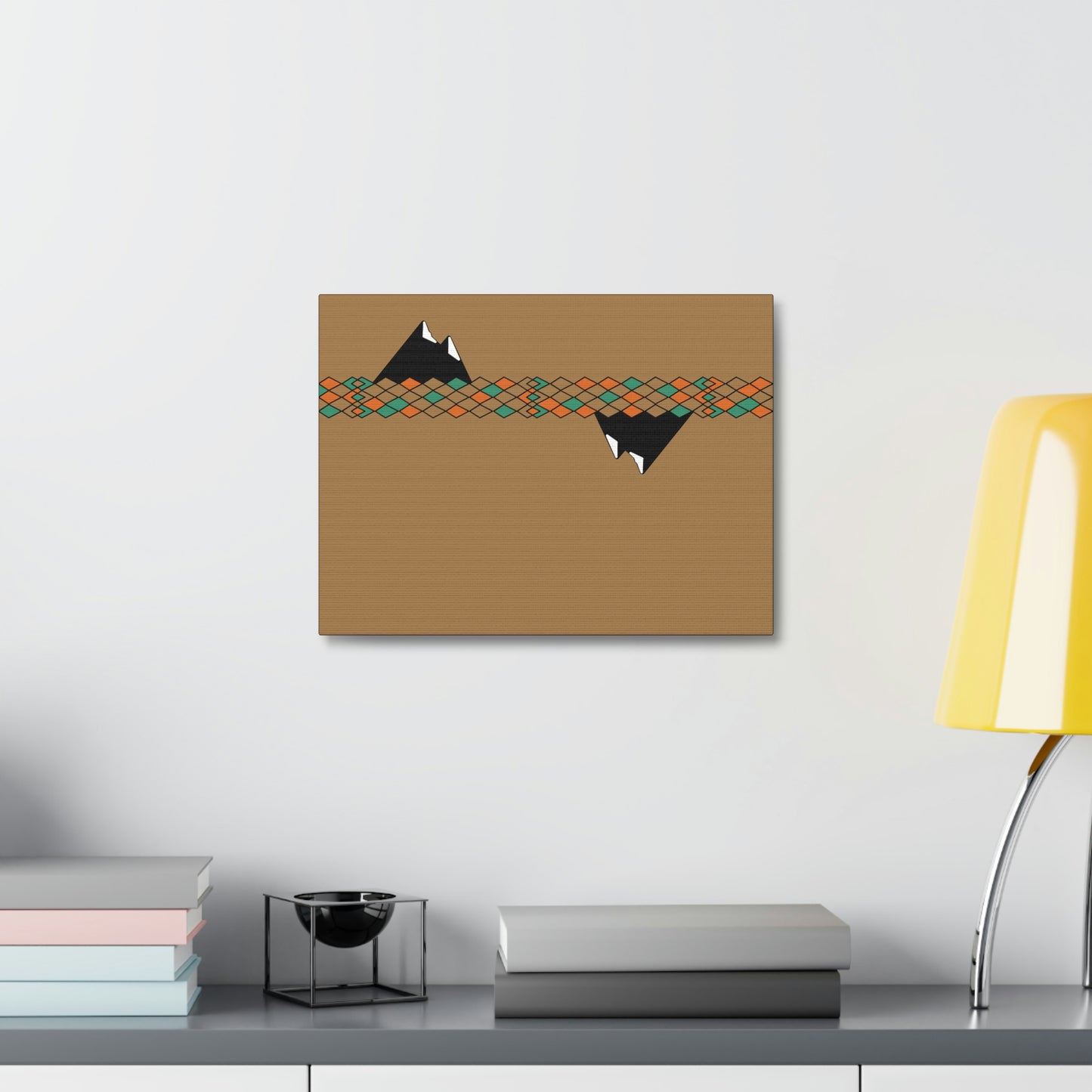 Desert Mountain Satin Canvas, Stretched