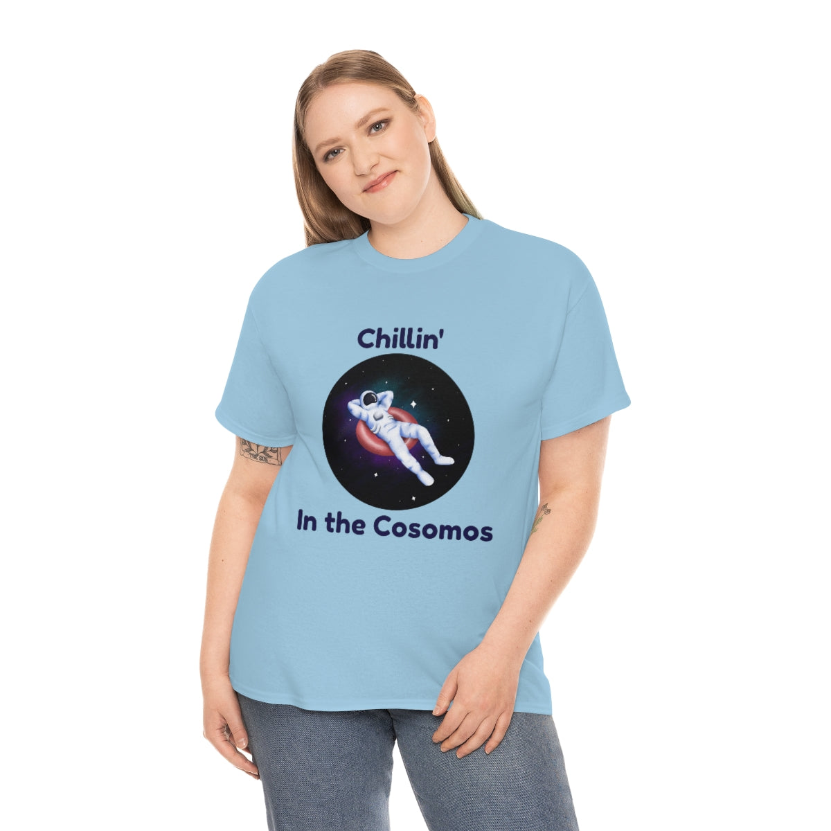 Chill Space Cosmos Astronaut Unisex Heavy Cotton Tee