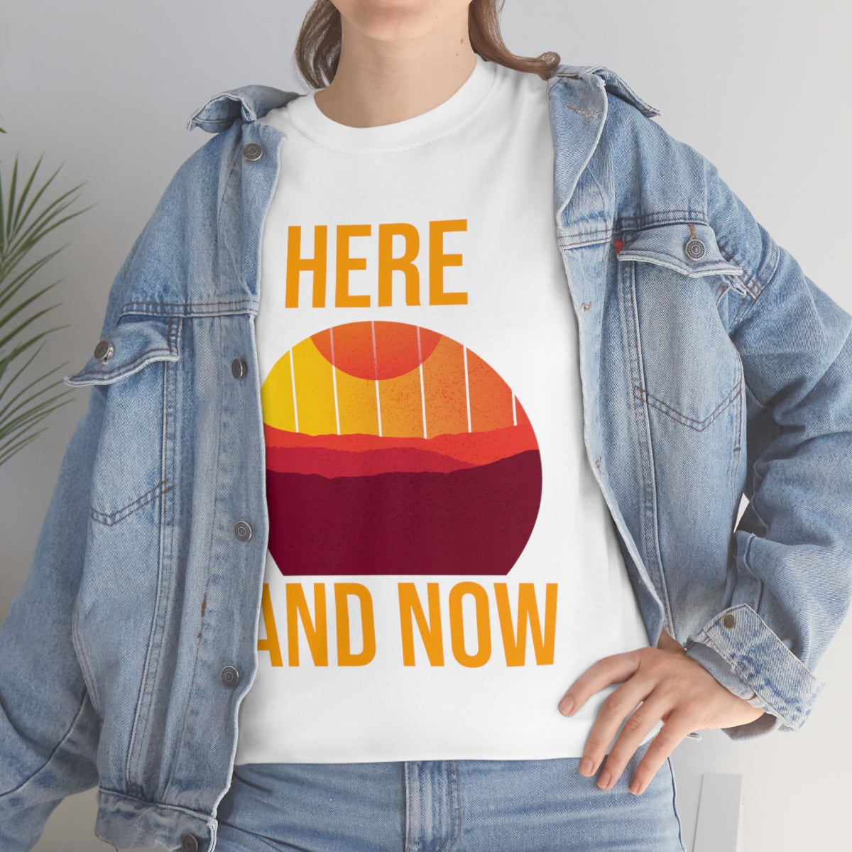 Here And Now Unisex Heavy Cotton Tee