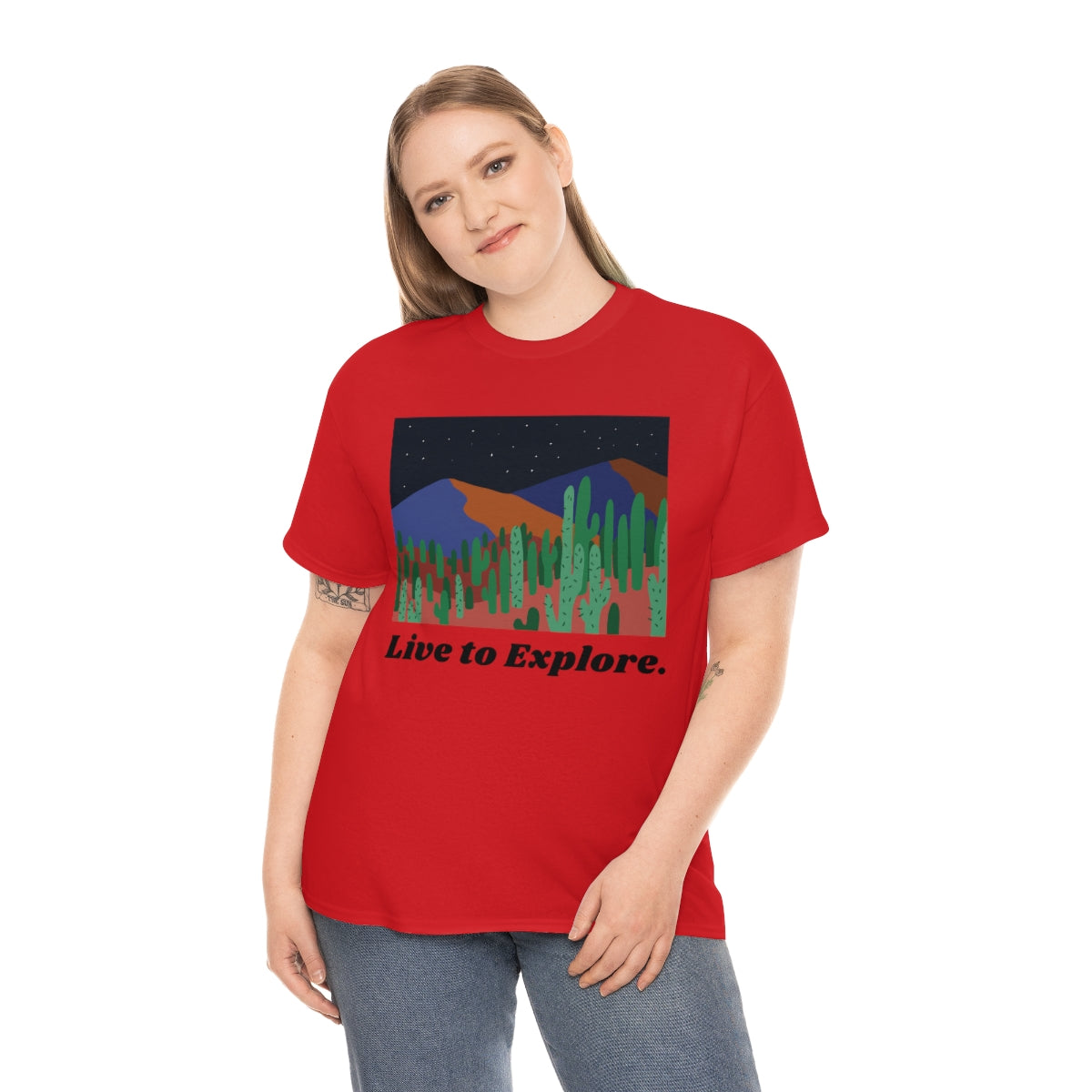Live to Explore Unisex Heavy Cotton Tee