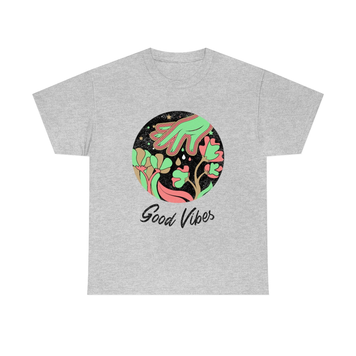 Good Vibes Trippy Unisex Heavy Cotton Tee