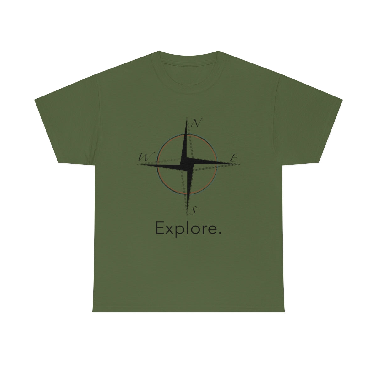 Explore Compass Unisex Heavy Cotton Tee