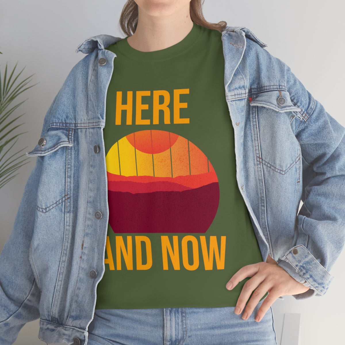 Here And Now Unisex Heavy Cotton Tee