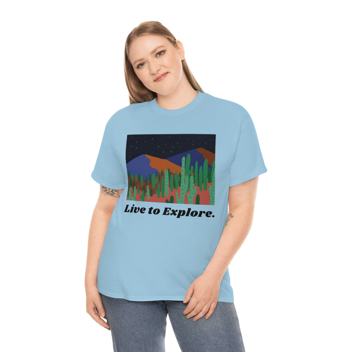 Live to Explore Unisex Heavy Cotton Tee