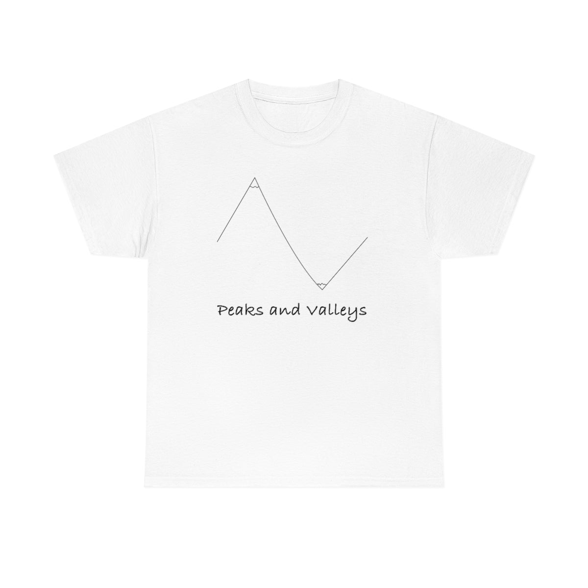 Peaks And Valleys Unisex Heavy Cotton Tee