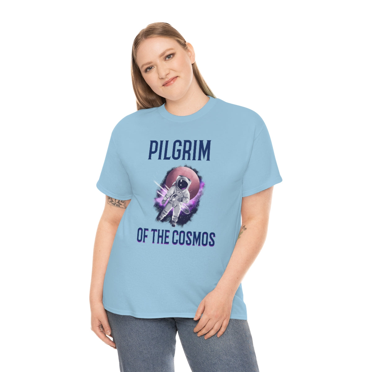 Pilgrim of Cosmos Astronaut Unisex Heavy Cotton Tee