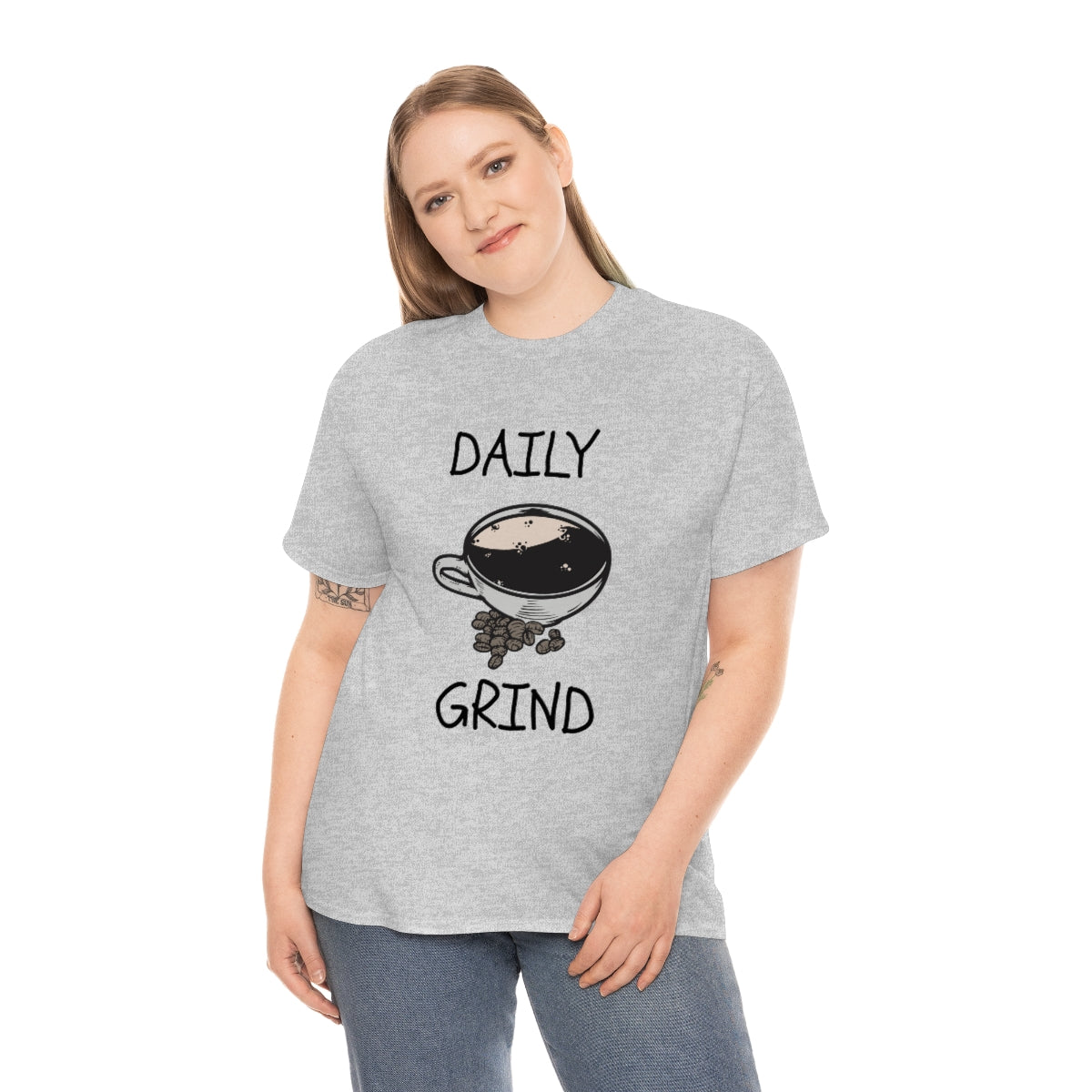 Daily Grind Coffee Unisex Heavy Cotton Tee