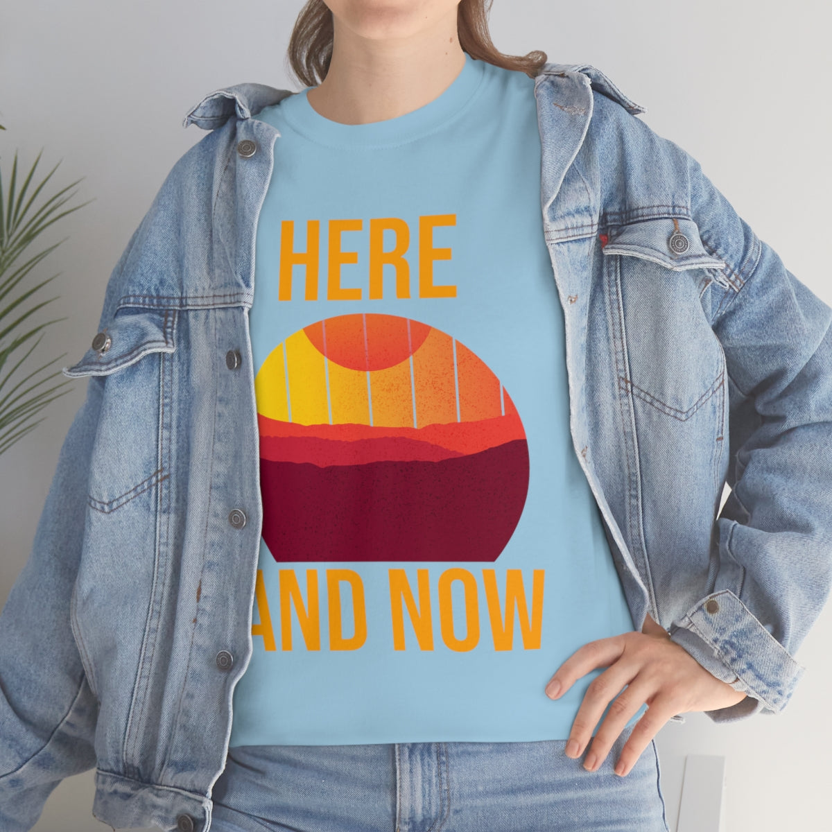 Here And Now Unisex Heavy Cotton Tee