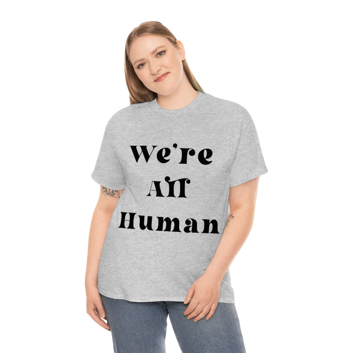 We Are All Human Unisex Heavy Cotton Tee