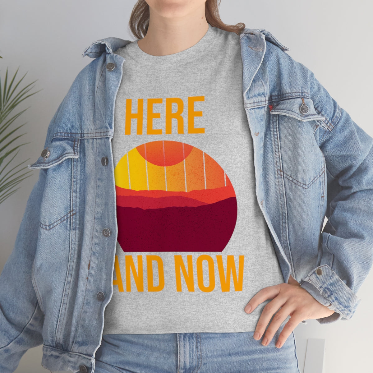 Here And Now Unisex Heavy Cotton Tee